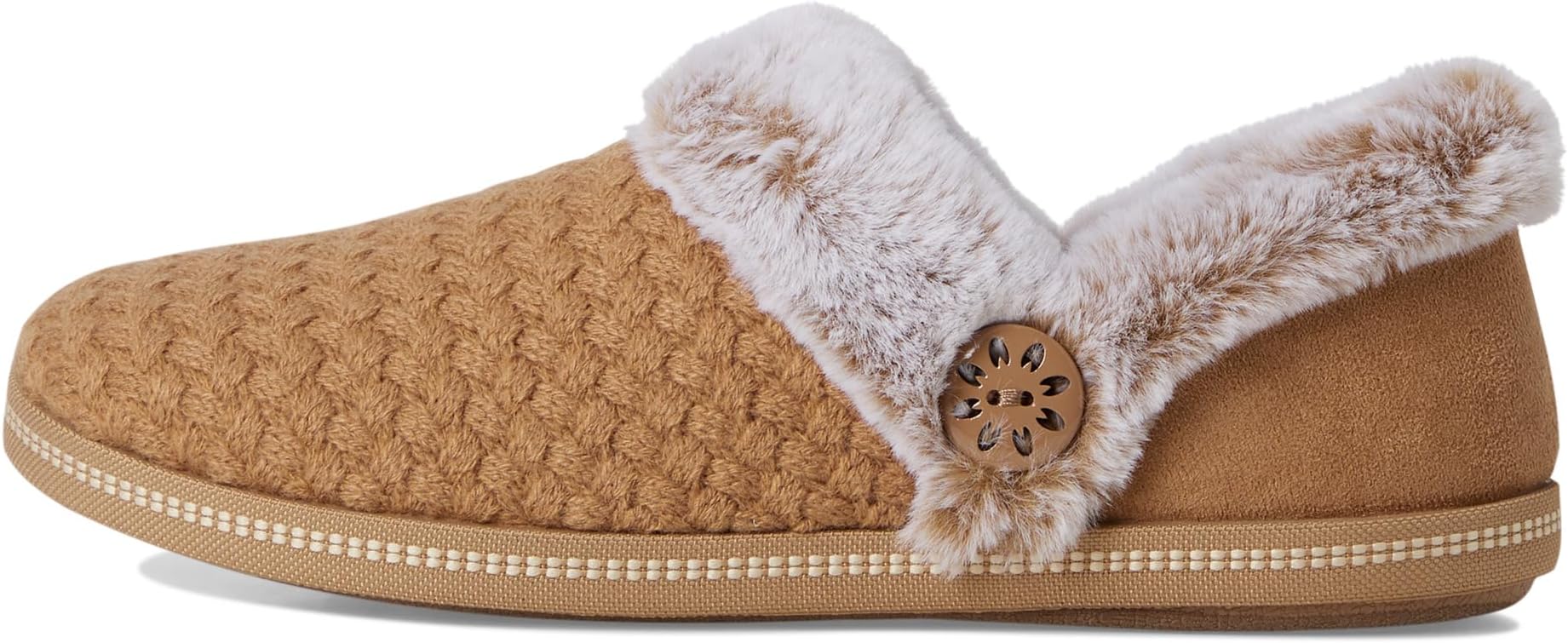 Тапочки SKECHERS Women's Cozy Campfire - Frosty Promise, Tan — фото 4