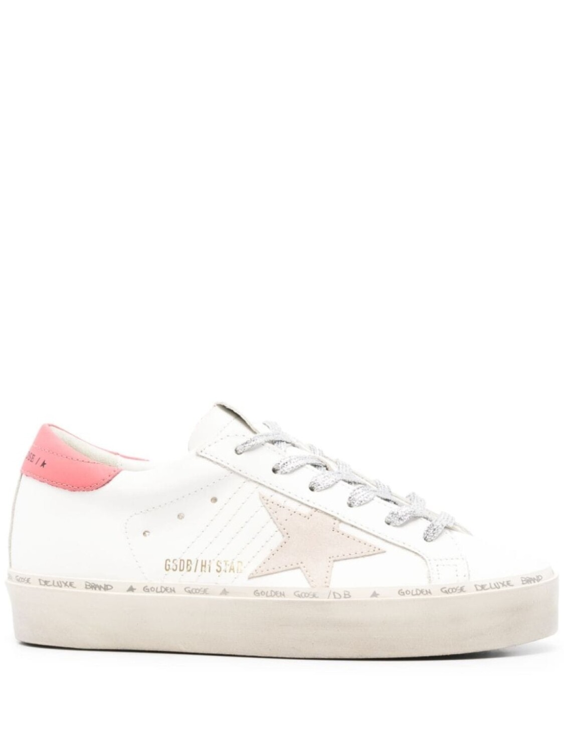 Golden Goose кожаные кроссовки Hi Star, белый