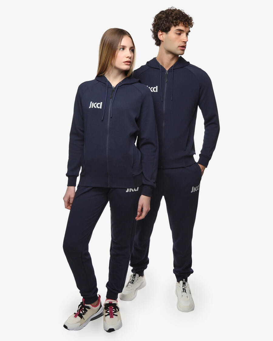 

JAKED Толстовка синего цвета для мужчин и женщин из синтетической ткани для фитнеса.