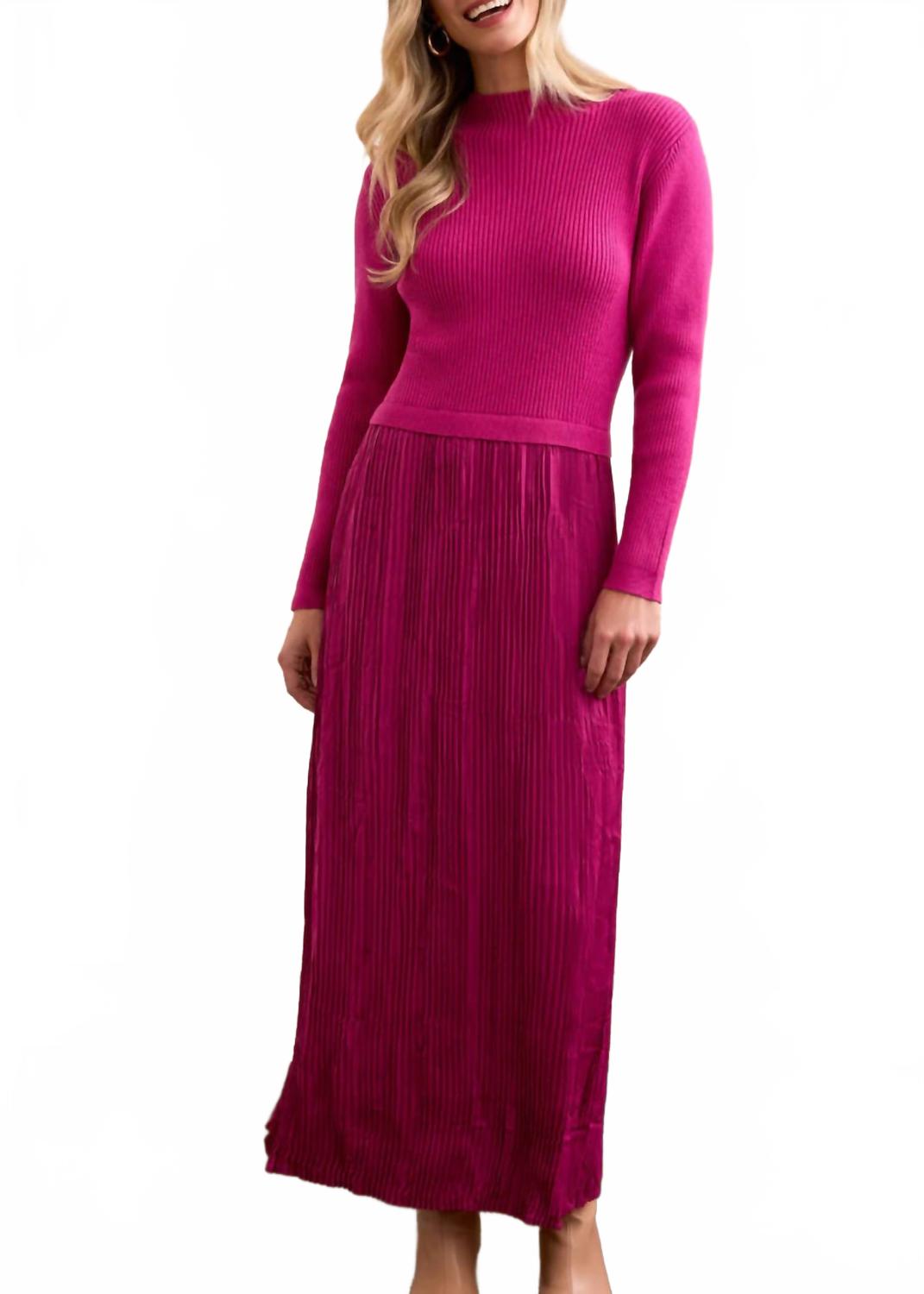 

Платье макси на подкладке Twofer в цвете Pink Flambe Tribal, Pink Flambe