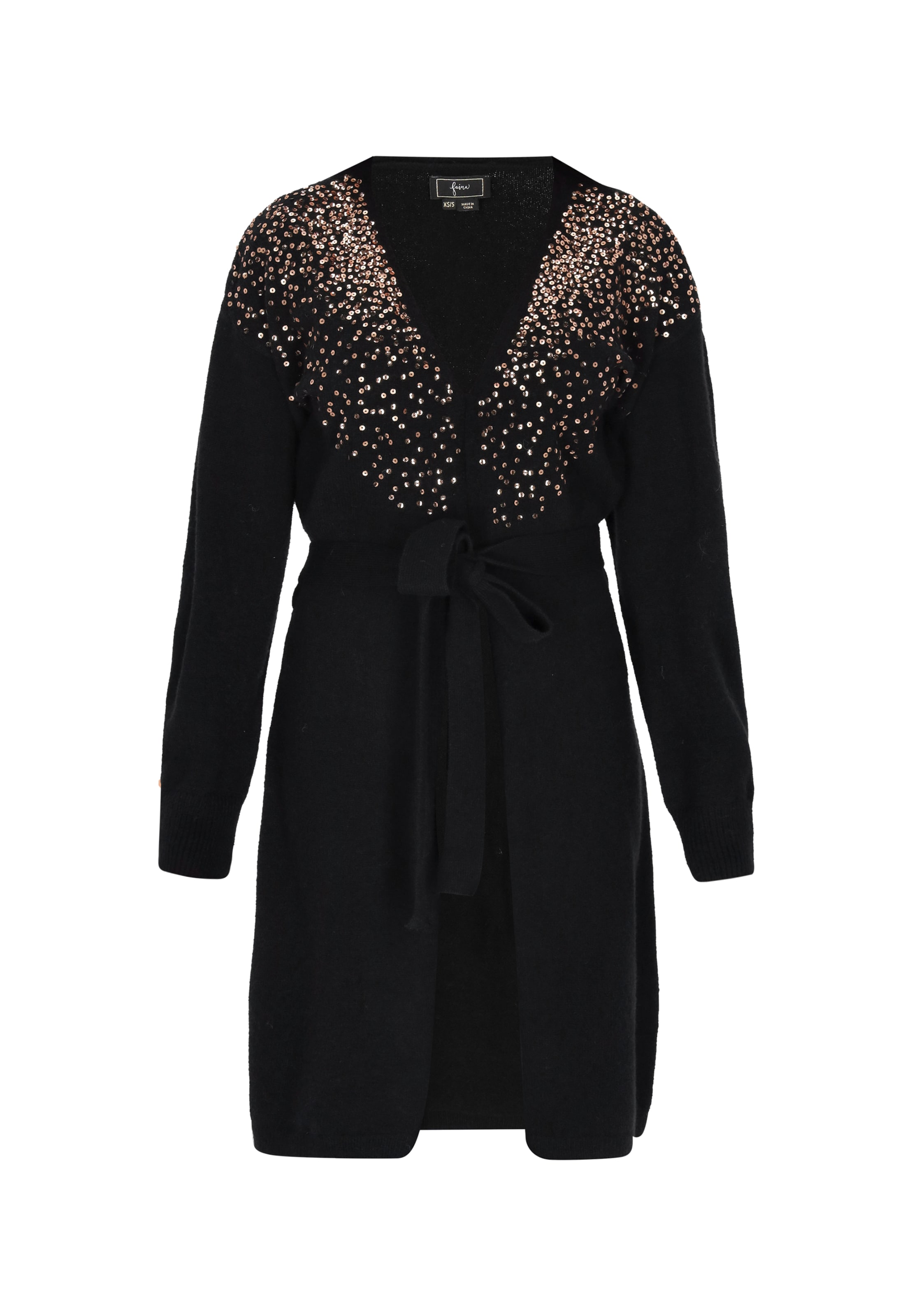 

Faina Вязаный кардиган в черном цвете