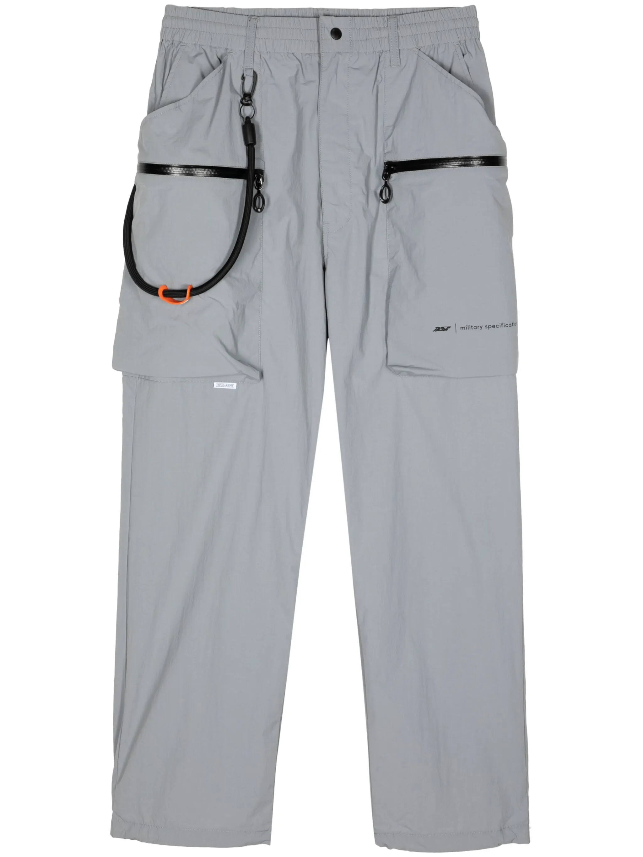 

Прямые брюки с нашивкой-логотипом Izzue, серый