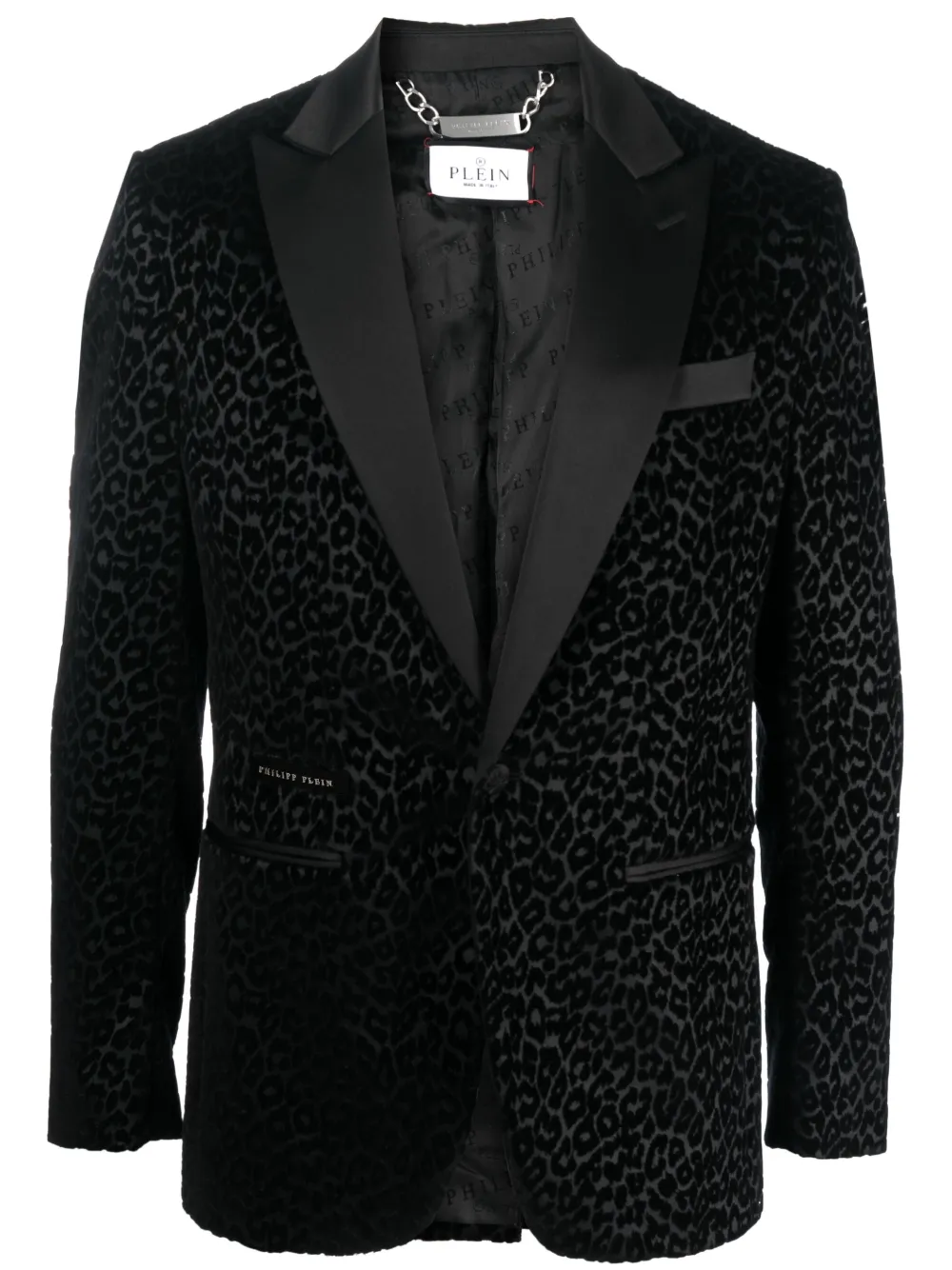 

Бархатный пиджак Lord Fit Philipp Plein, черный