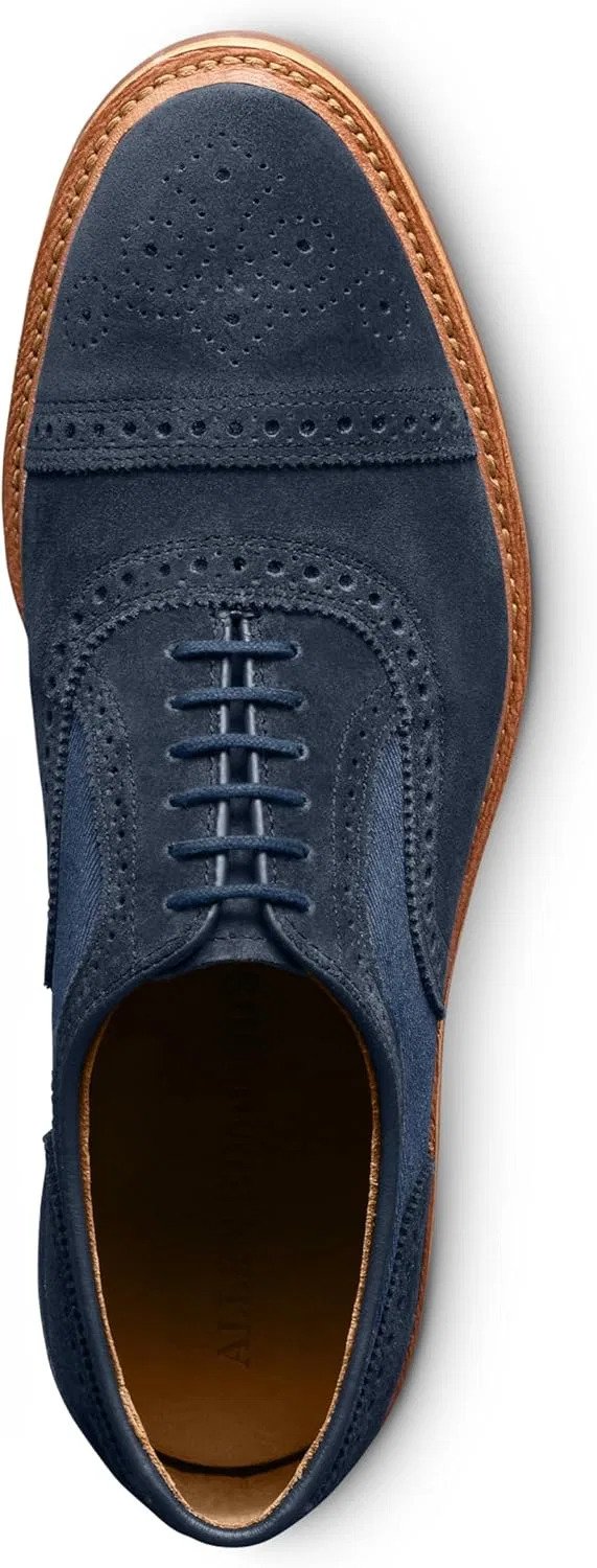 Оксфорды Allen Edmonds, темно-синяя замша — фото 4