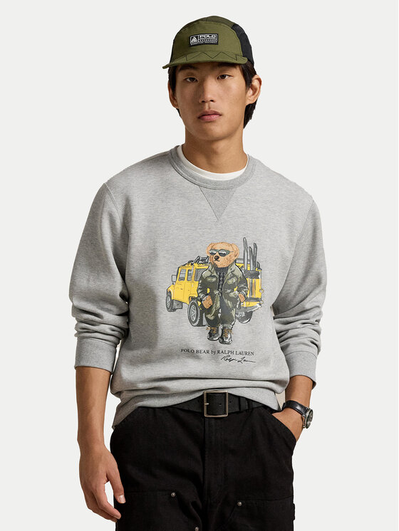 

Свободный крой толстовки 710958195 Polo Ralph Lauren, серый