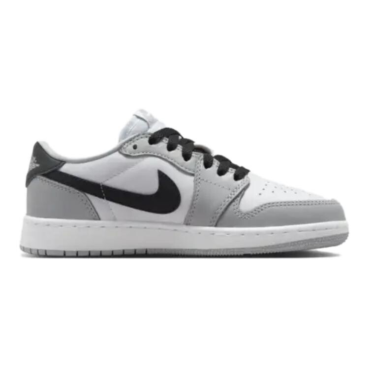 Кроссовки Jordan 1 Retro Low OG Barons GS, серый/белый — фото 2