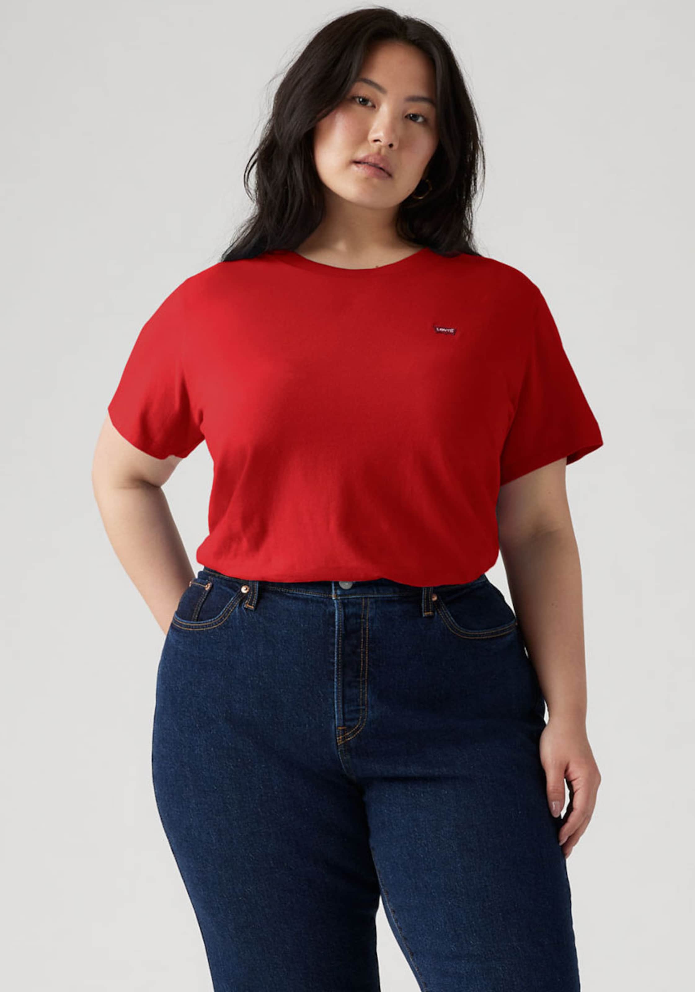Levi's Plus Футболка 'The Perfect' в ярко-красном цвете — фото 2