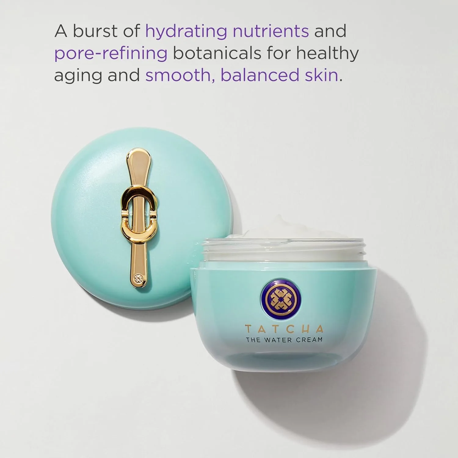 Крем для лица Tatcha — The Water Cream | Увлажняющий , оптимальное увлажнение для идеально гладкой кожи без пор, 50 мл — фото 3