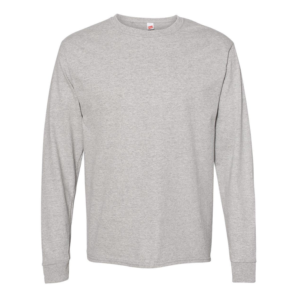 

Футболка Hanes Essential-T с длинным рукавом, цвет oxford grey