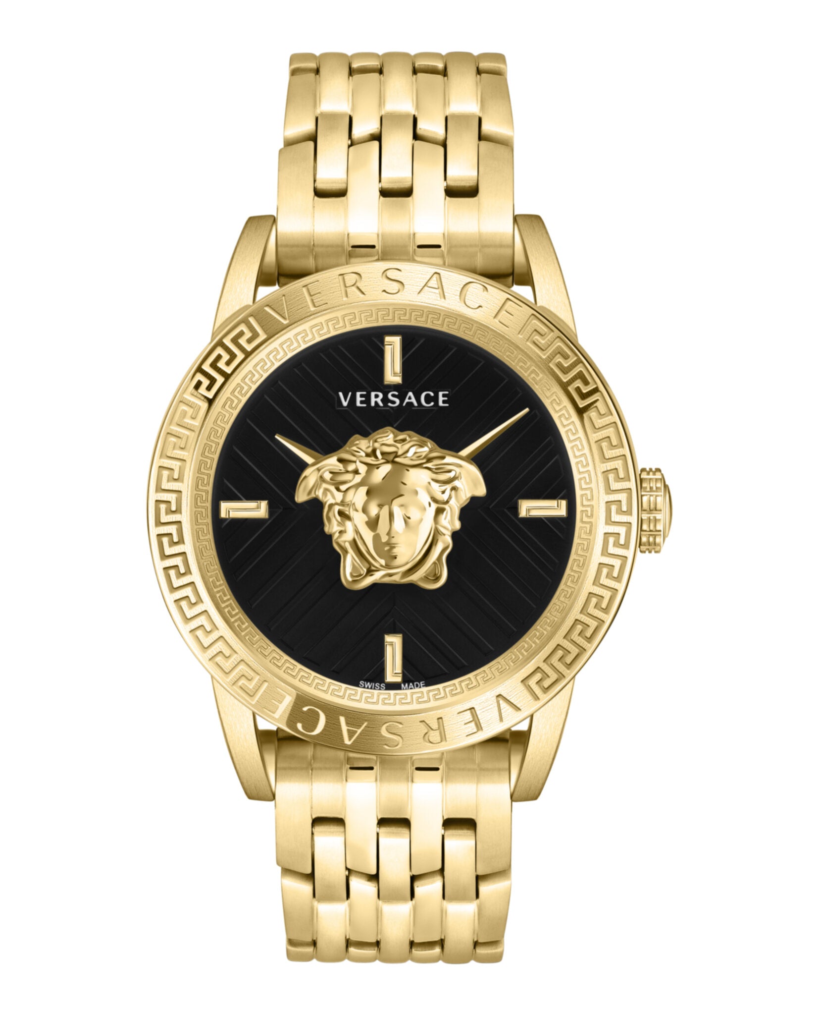 

Часы V-Code Versace, цвет gold/ip yellow gold/black
