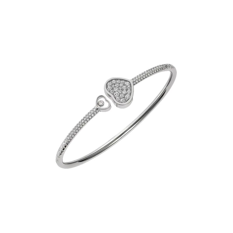 

Chopard - браслет giunco happy diamonds, этичное белое золото, бриллианты - 85a480-1900 CHOPARD