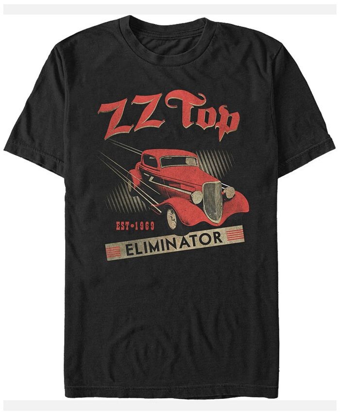 

Мужская футболка ZZ Top Eliminator Hot Rod с короткими рукавами Fifth Sun, черный