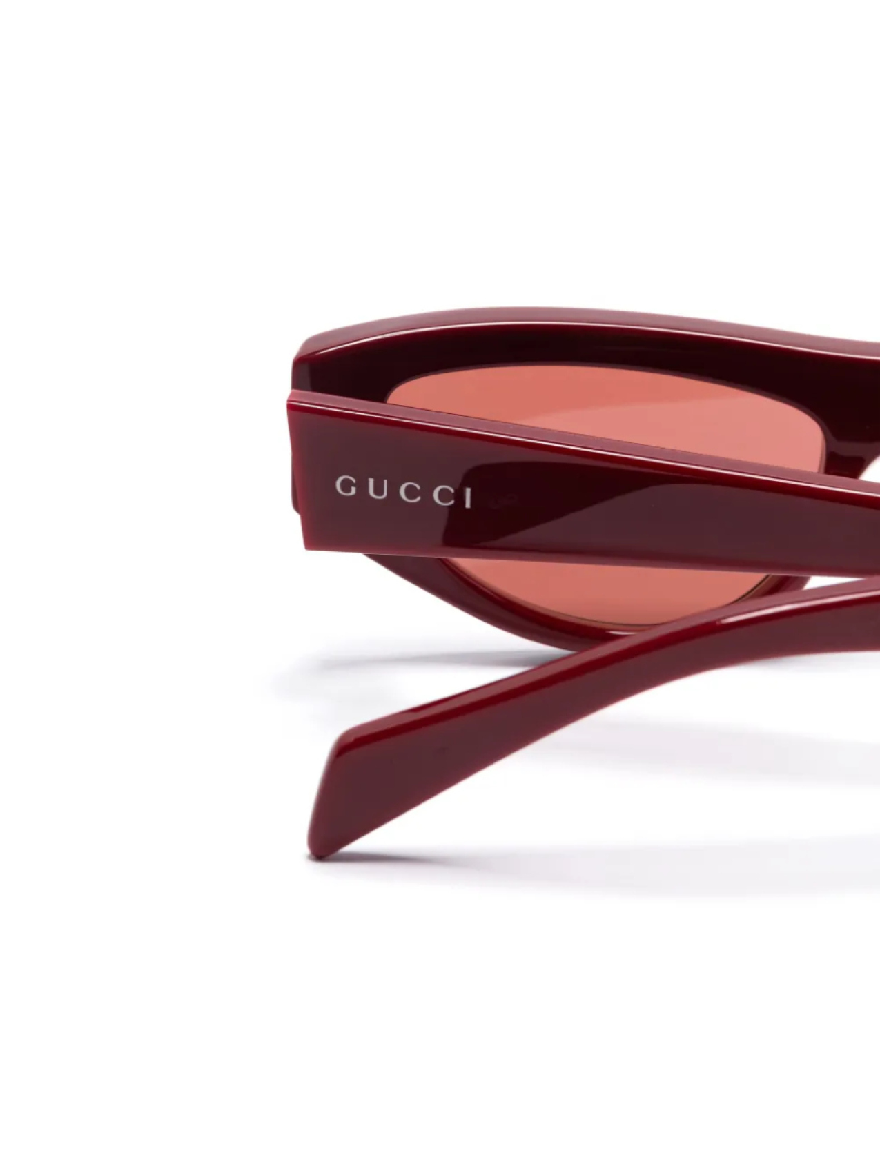 Солнцезащитные очки Gucci Eyewear в оправе «кошачий глаз», красный — фото 3