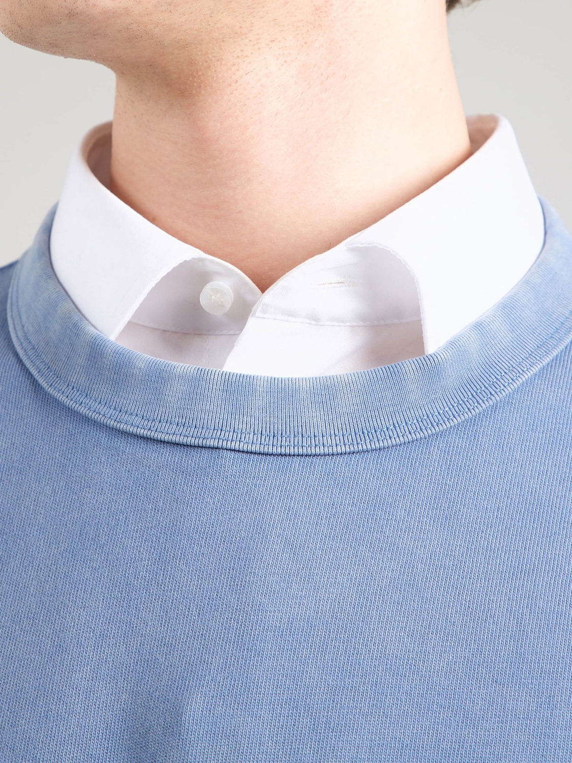 GAP Футболка 'LS HVY CROP TEE' в светло-голубом цвете — фото 2