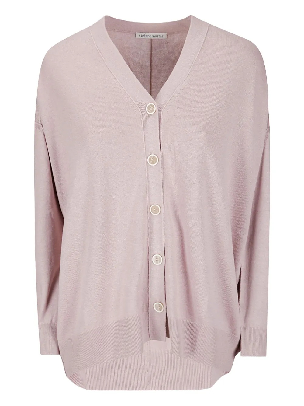 

Кардиган с V-образным вырезом Stefano Mortari, розовый