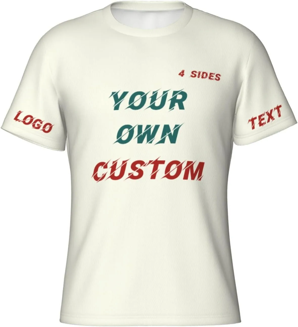 

Футболка Custom с принтом на 4 сторонах