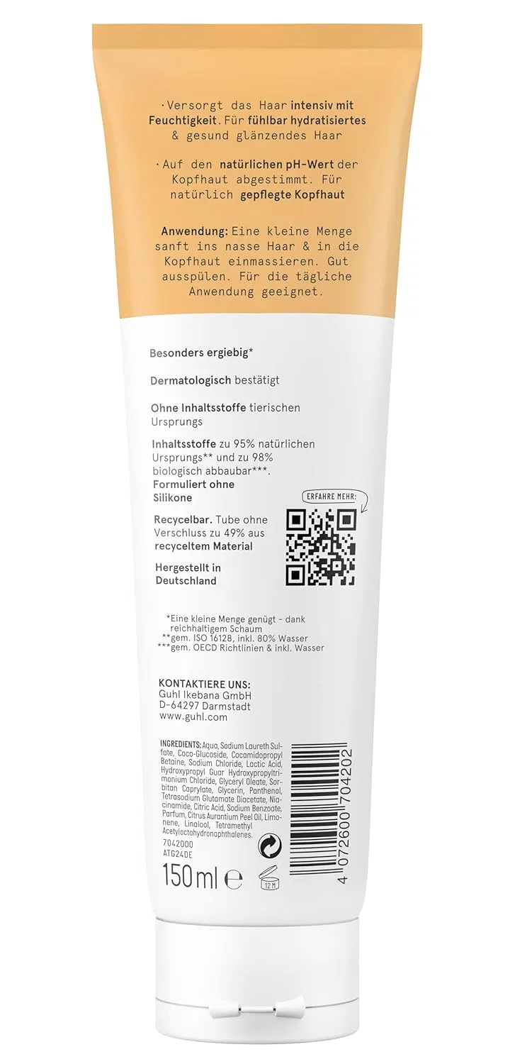 Шампунь для увлажнения волос и кожи головы «Moisture & Scalp» от Guhl — фото 2