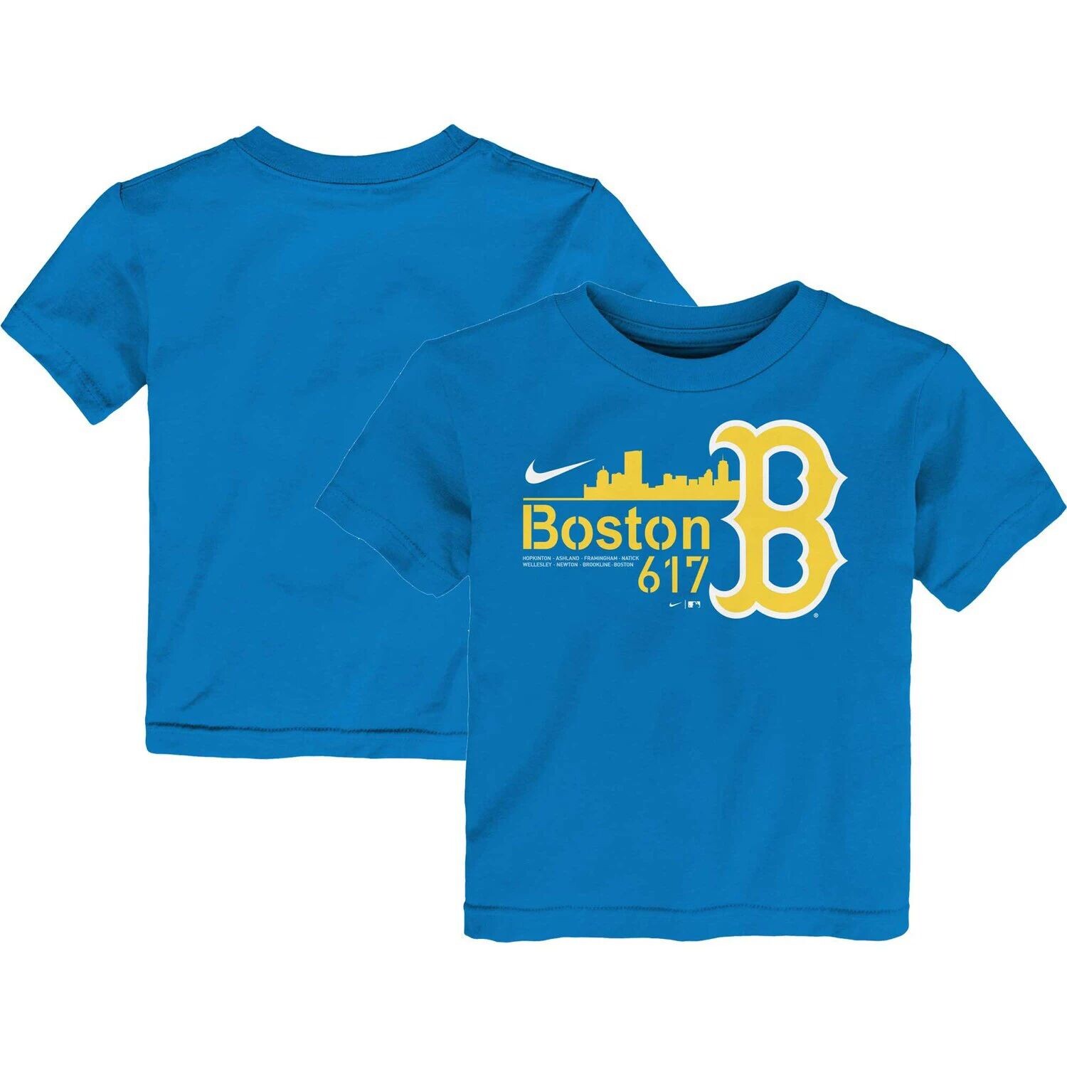 

Синяя футболка с графическим рисунком Nike Boston Red Sox City Connect для малышей Nike, Синий, Синяя футболка с графическим рисунком Nike Boston Red Sox City Connect для малышей Nike