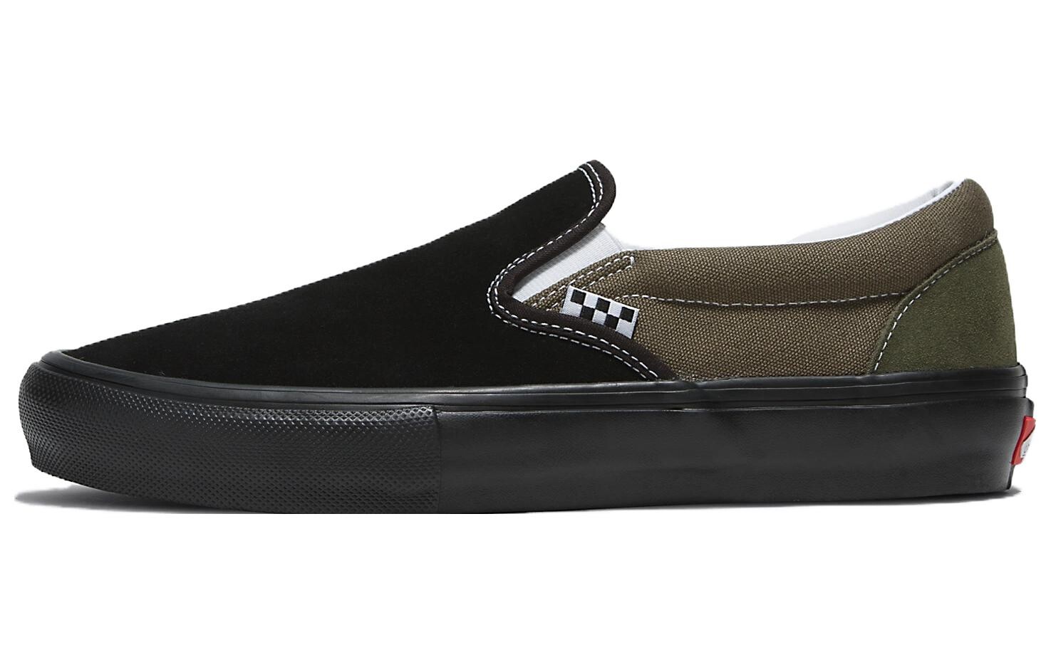 

Кроссовки Vans Slip-On Skate 'Black Grape Leaf', черный