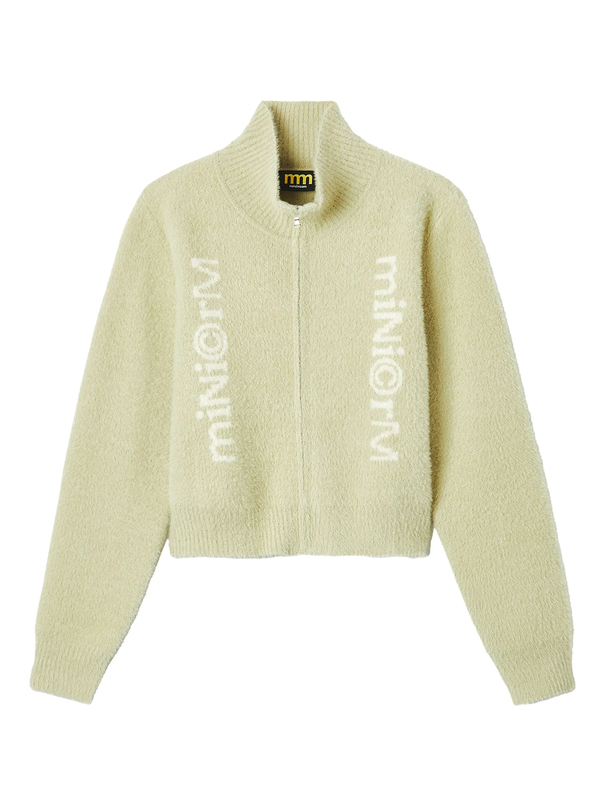 

Кардиган на молнии с высоким воротником Mini Cream, зеленый