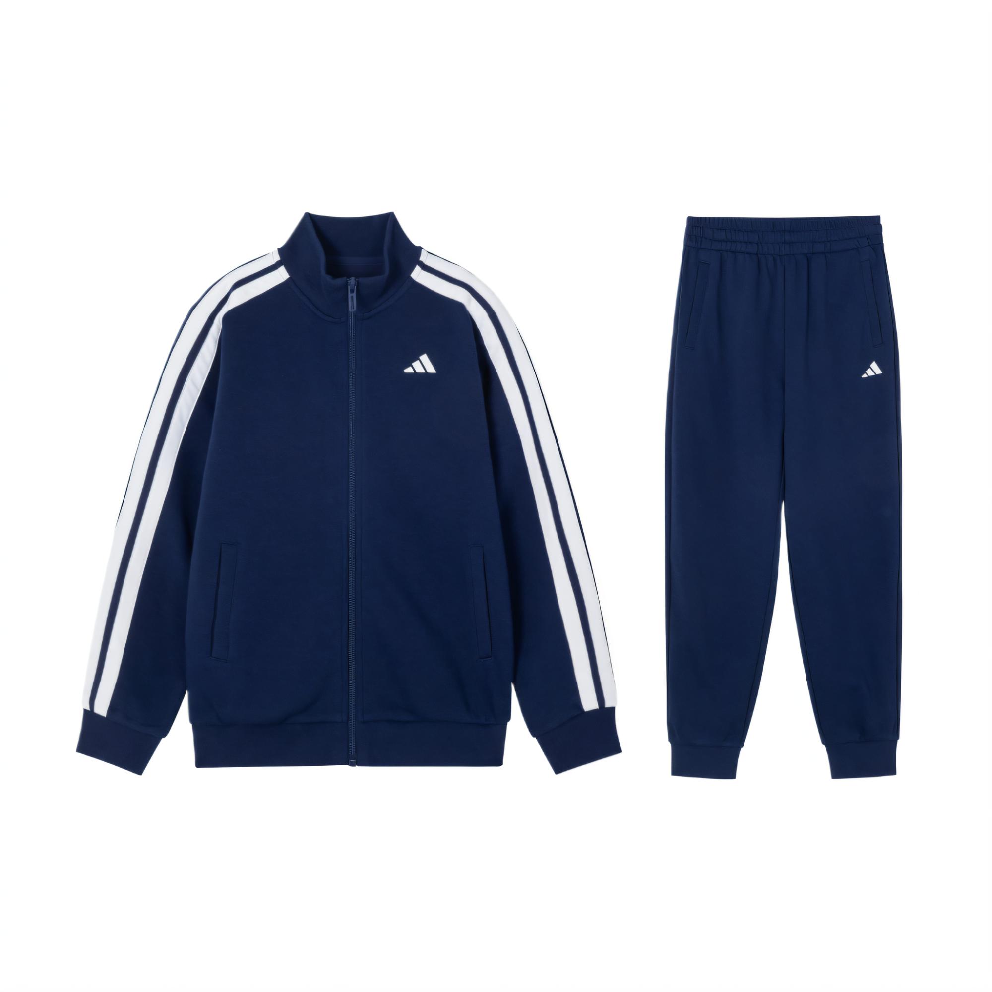 Adidas Повседневная спортивная одежда dark blue/white для детей — фото 2