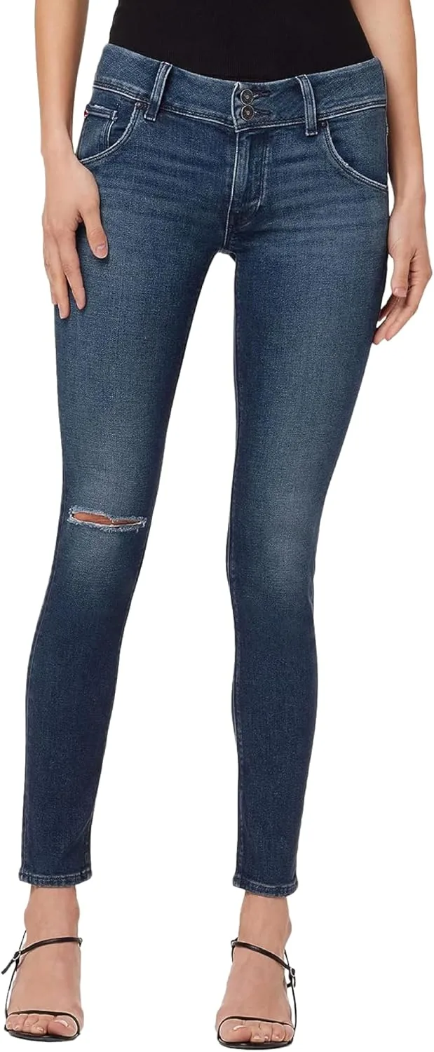 

Hudson Womens Collin Mid Rise Skinny Jean с задними карманами на клапане