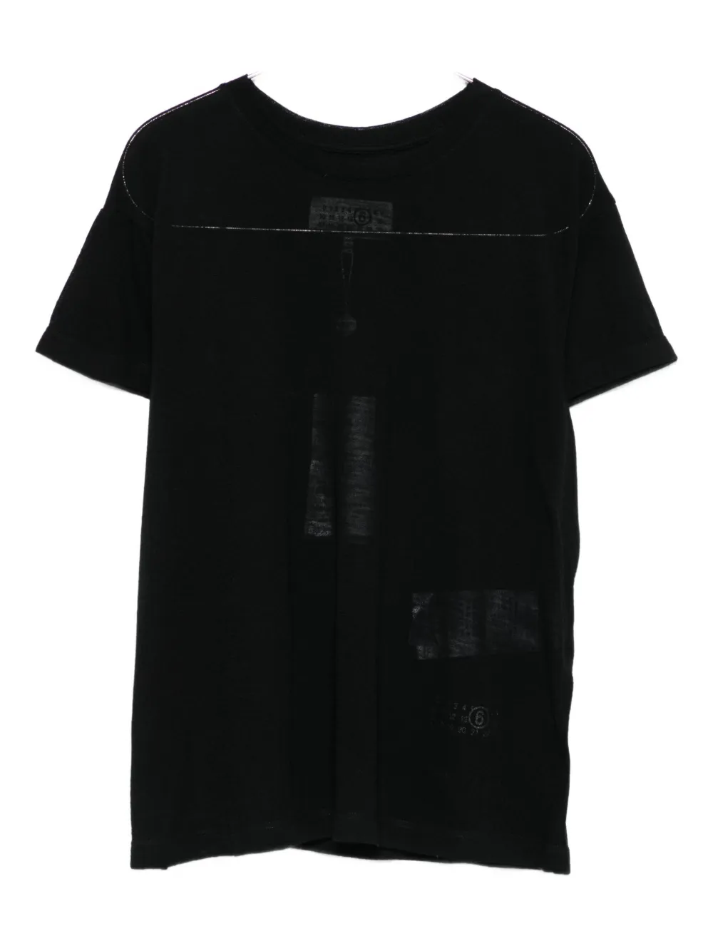 

Футболка с круглым вырезом MM6 Maison Margiela, черный