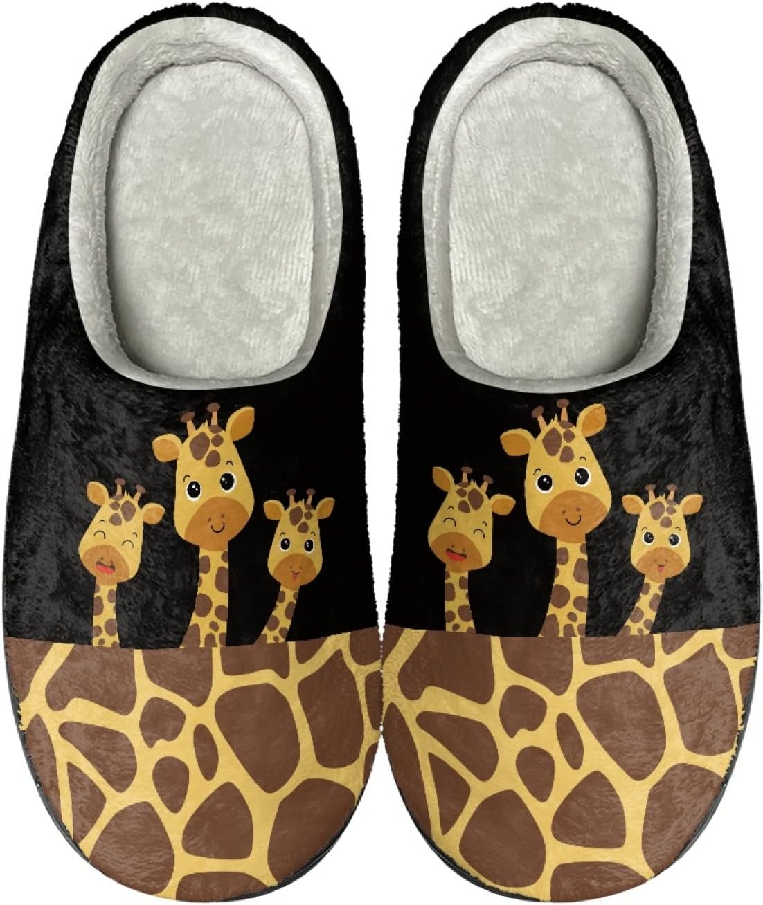 

Тапочки Forchrinse унисекс для мужчин и женщин с эффектом памяти, удобные домашние туфли с закрытым носком, для дома, теплые тапочки для носки в помещении, легкие, Cartoon Giraffe