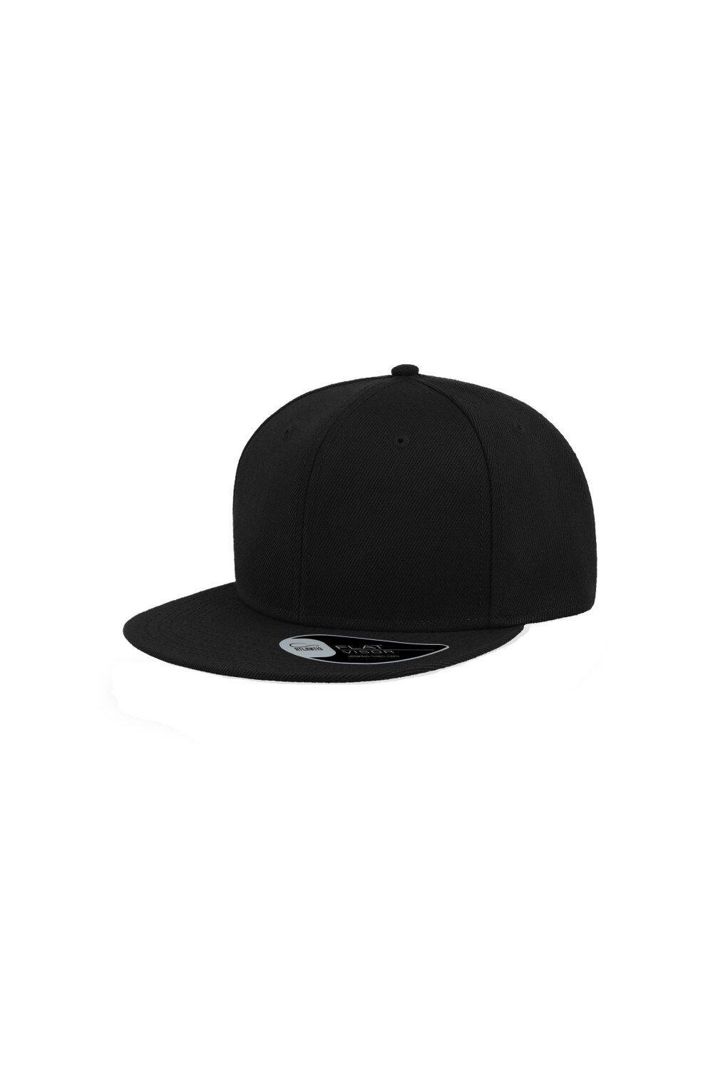 

Кепка с плоским козырьком Snap Back, 6 панелей Atlantis, черный