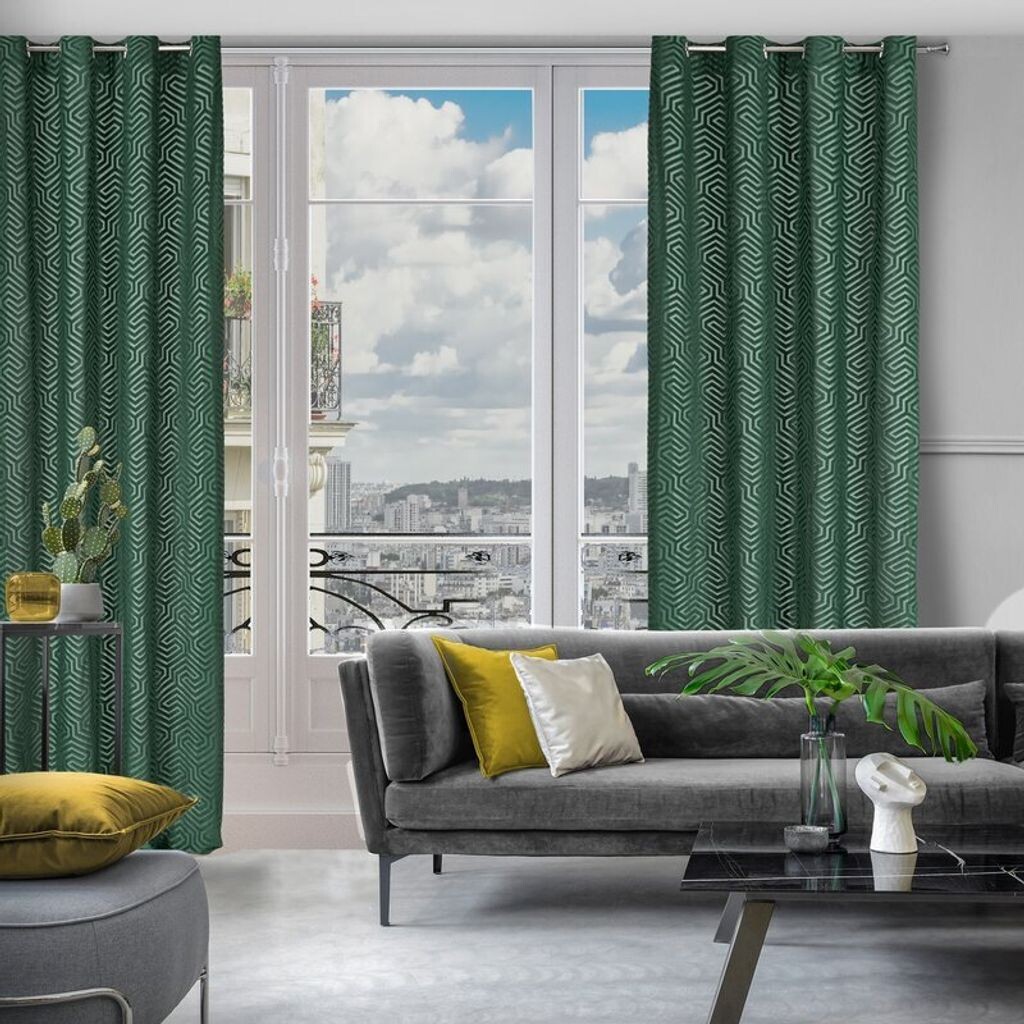 

4 коврика для ванной 700 г/м², 50 х 80 см, песочный Eurofirany, темно-зеленый