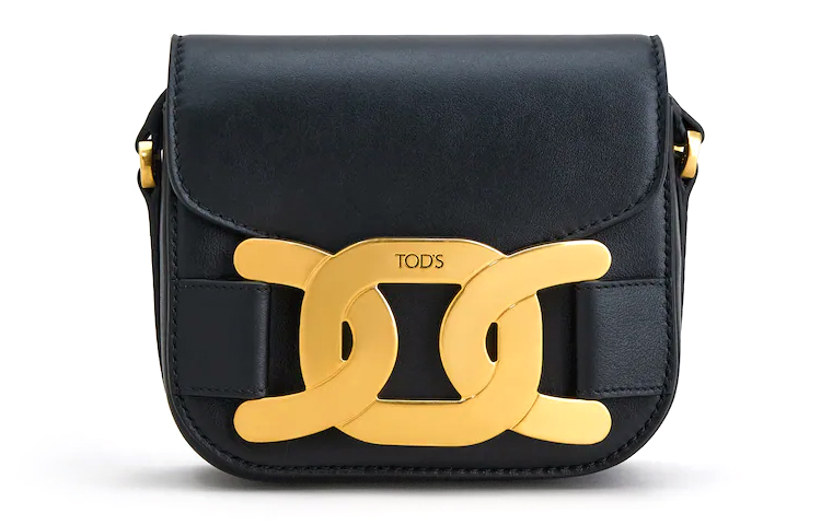 

KATE Гладкая кожаная сумка через плечо, мини-кроссбоди женская черная TOD'S