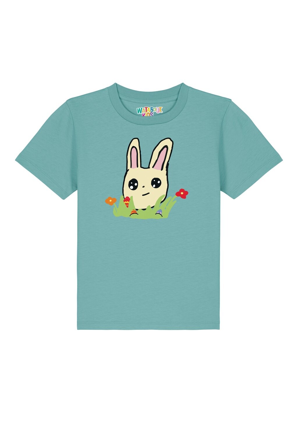

Футболка с принтом OSTERHASE MIT BLUMEN Watapparel, цвет teal monstera