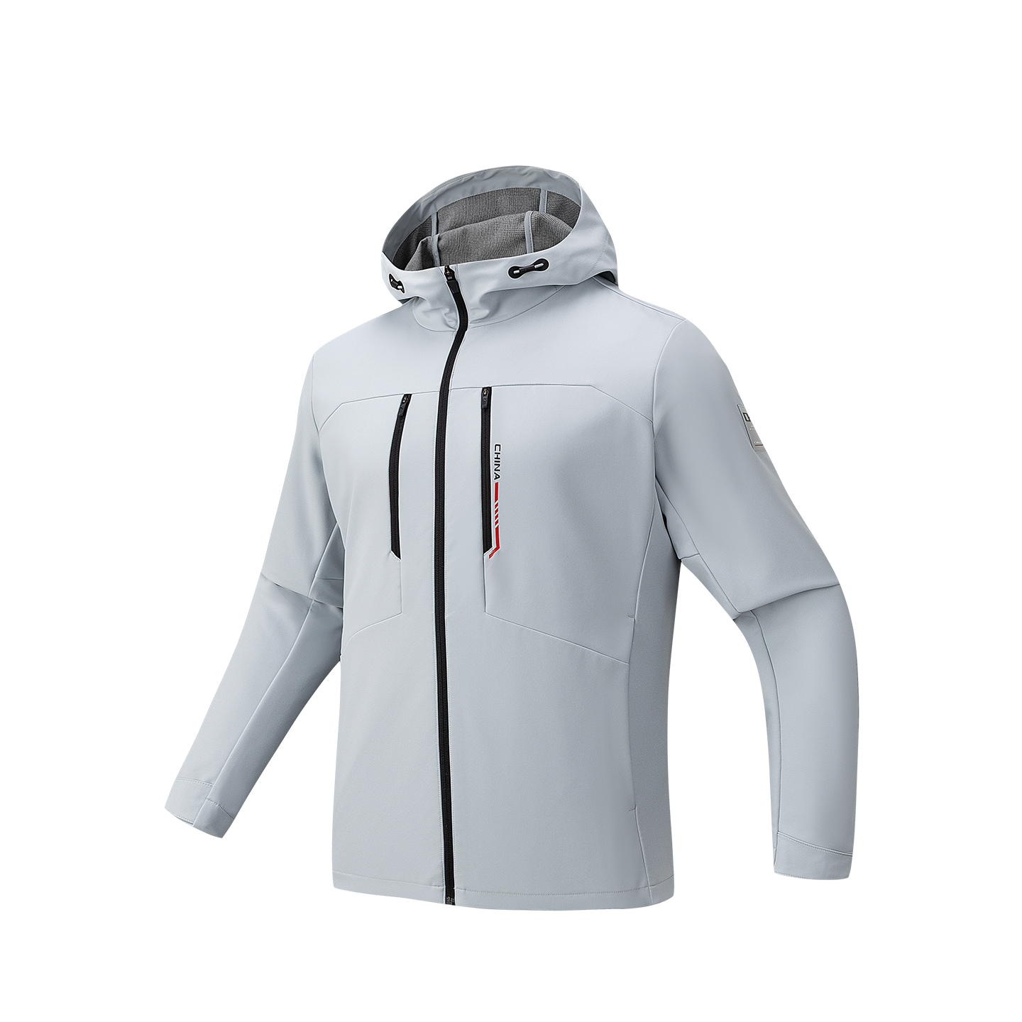 

Anta Мужская куртка, серые, с капюшоном, утепленные, другие модели