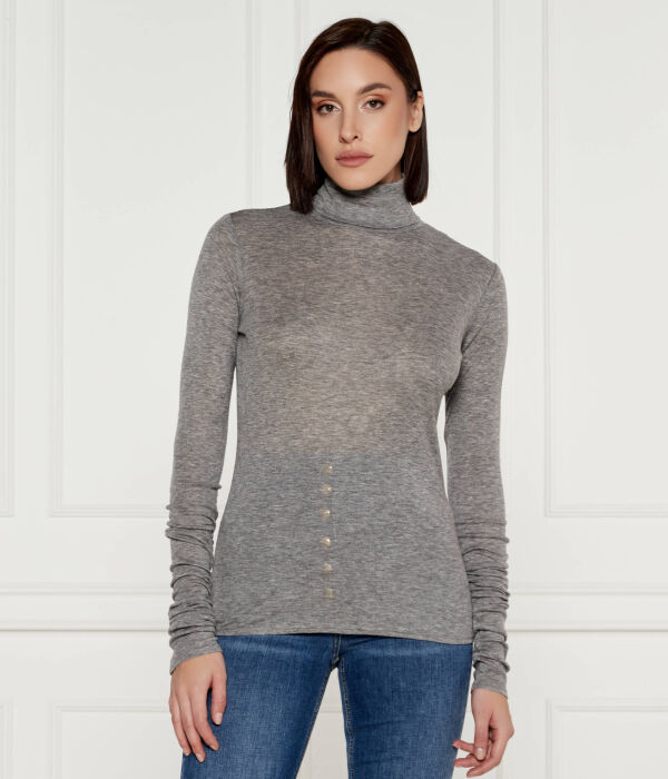 

Водолазка Elisabetta Franchi Slim Fit, серебряный