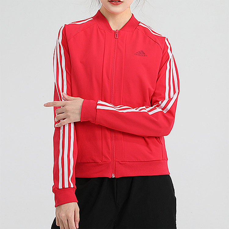 Куртка женская розово-красная Adidas — фото 4