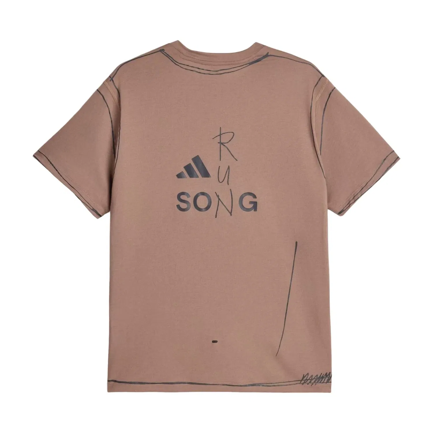 Футболка Adidas x SFTM adi365 Running Unitefit 'Trace Brown' KQ7839, коричневый — фото 2