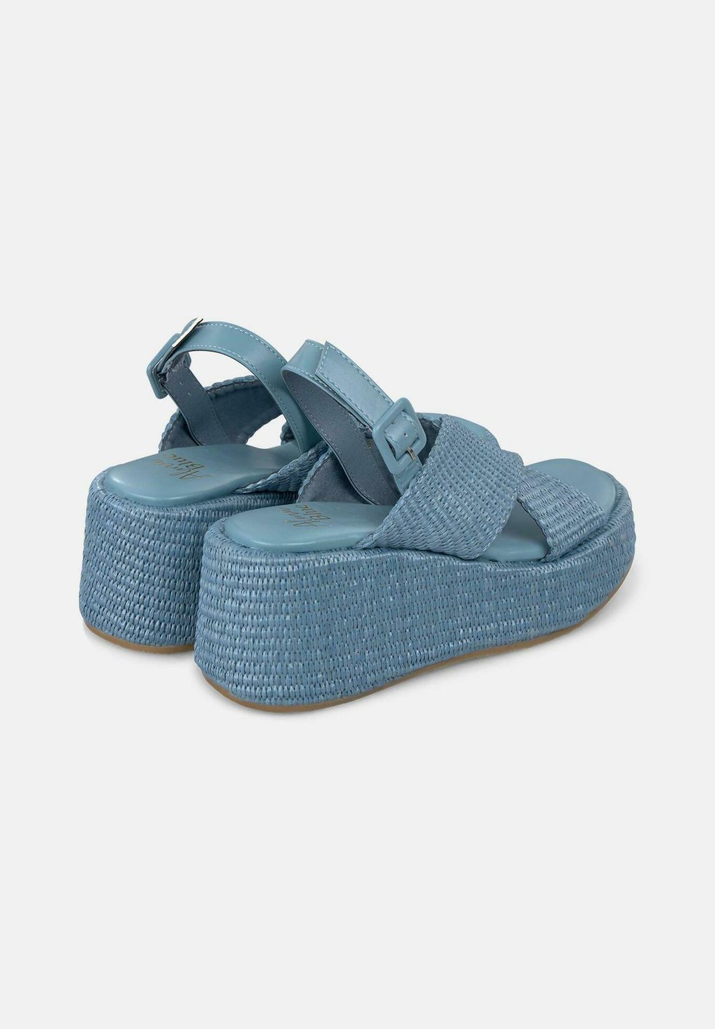 Босоножки на танкетке CIERRE CON HEBILLA - High heeled sandals Alma Blue, синий — фото 3