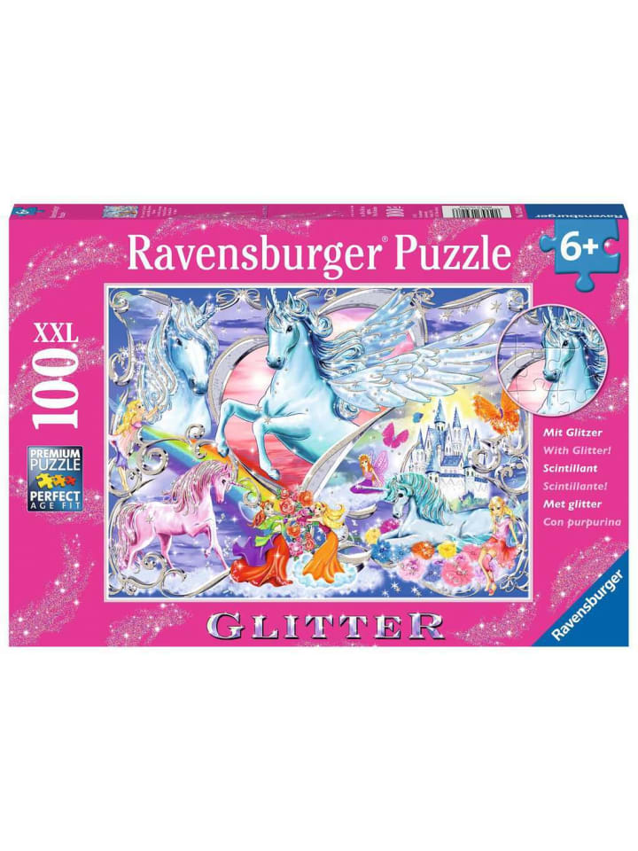 

Пазл Ravensburger, 100 деталей. Самые красивые единороги в цвете