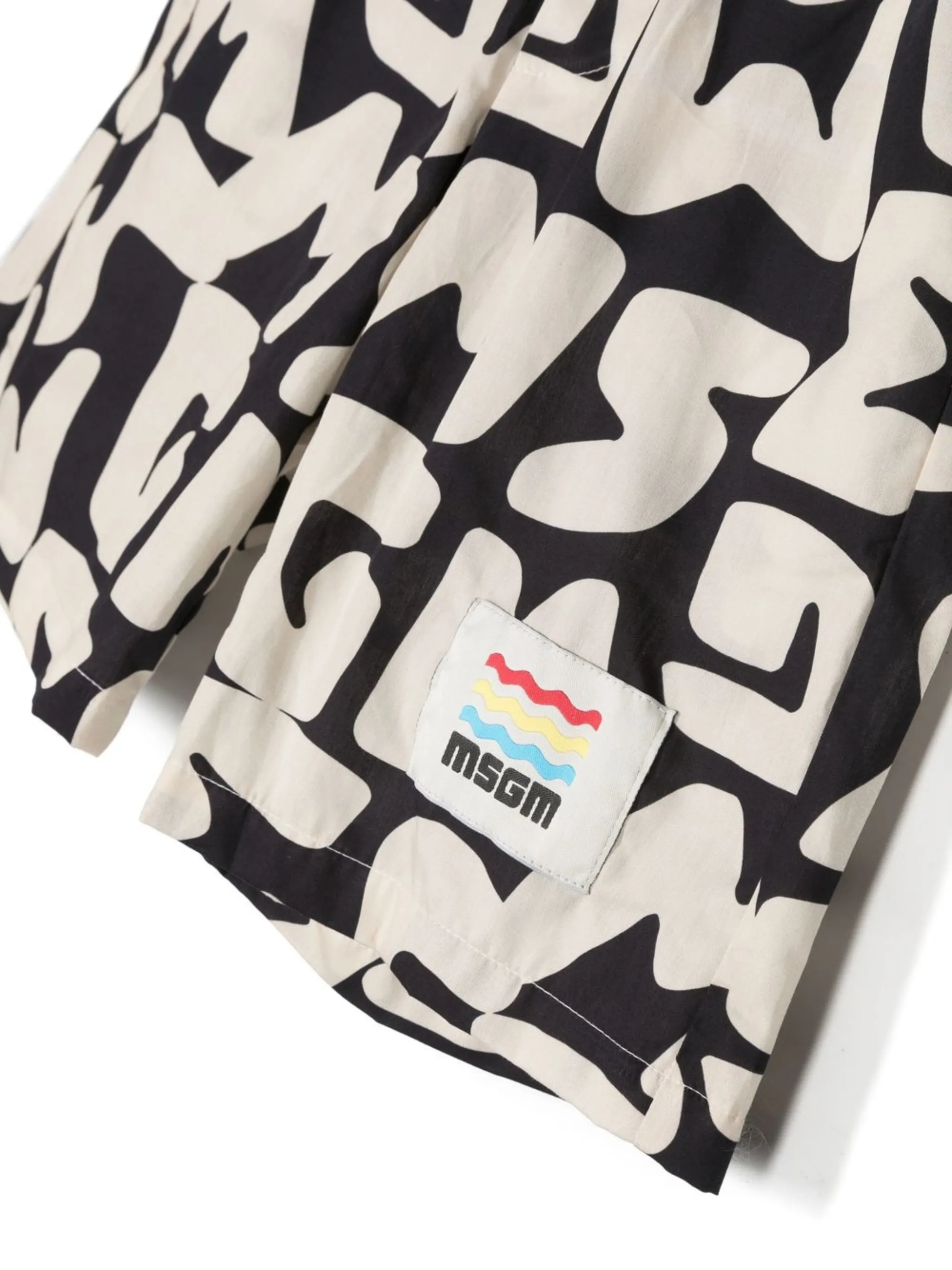 Шорты с логотипом Msgm Kids, белый — фото 3