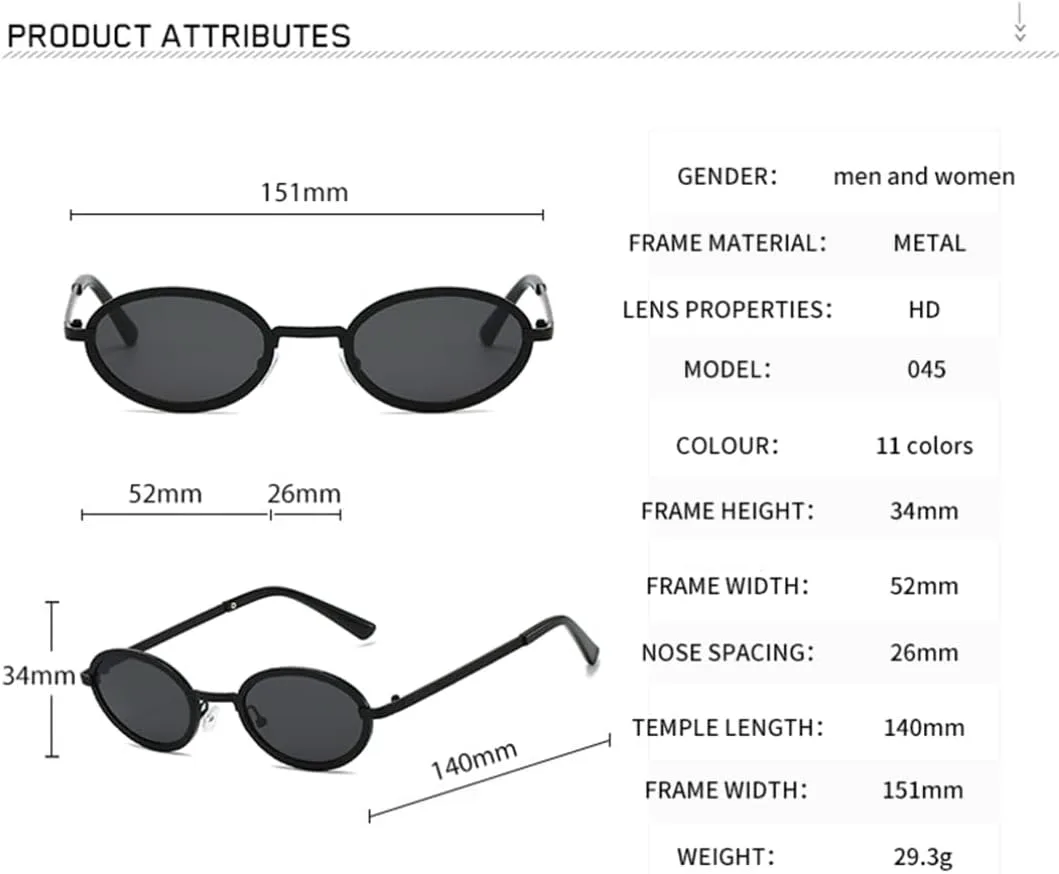 

Винтажные овальные металлические солнцезащитные очки для женщин и мужчин, роскошные солнцезащитные очки с защитой от УФ-излучения UV400 TOIPASTN, Lss045-c11
