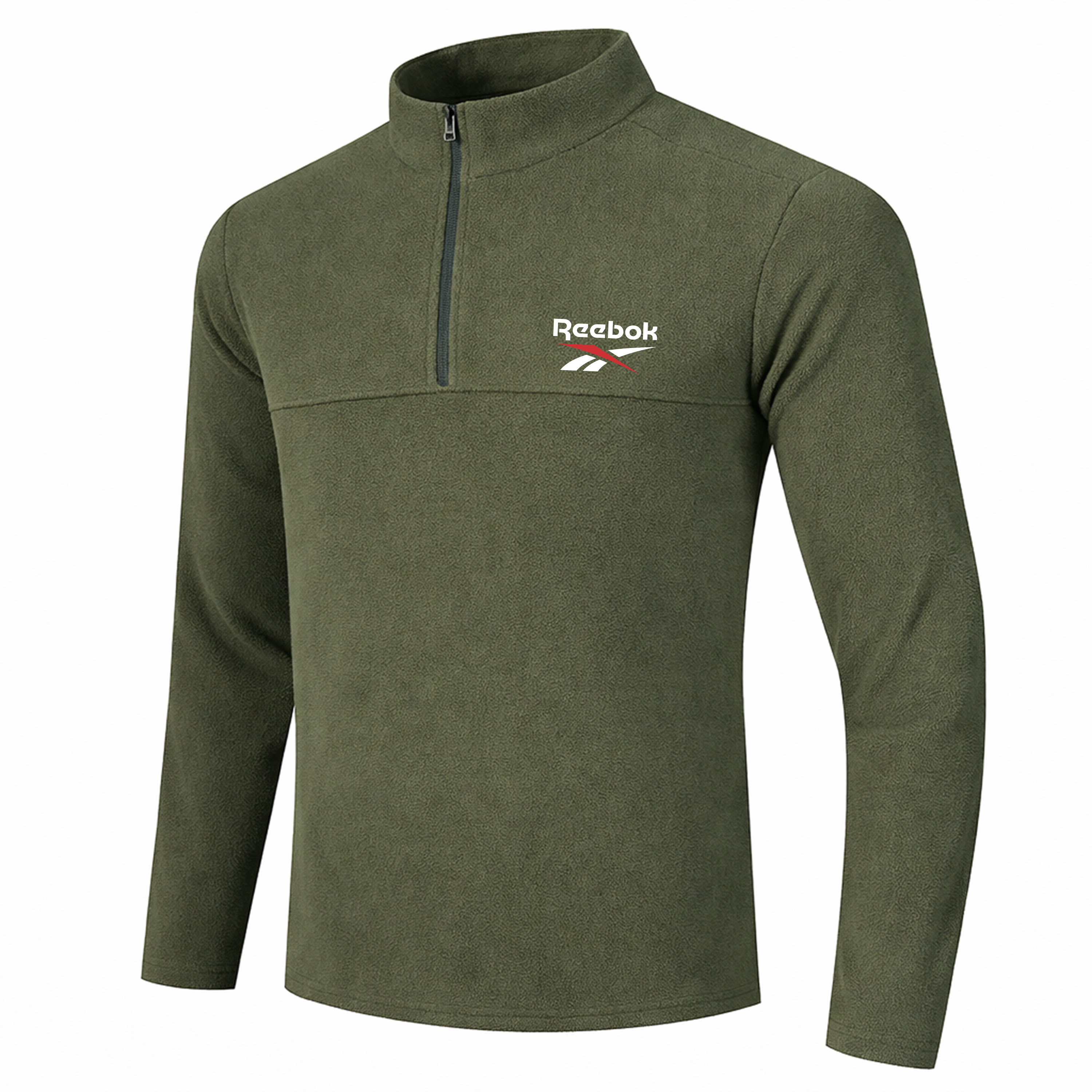 

Футболка Unisex Stand Collar Moderate Reebok, army зеленый