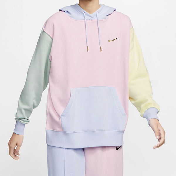 Толстовка (WMNS) Nike Sportswear Hoodie Swoosh Foam 'Pink Pistachio Frost', розовый — фото 2