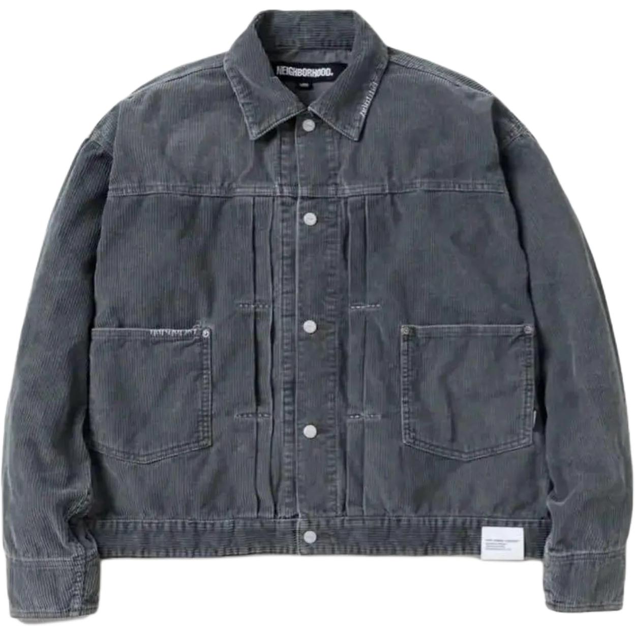 

Плиссированная куртка из вельвета NEIGHBORHOOD, серый