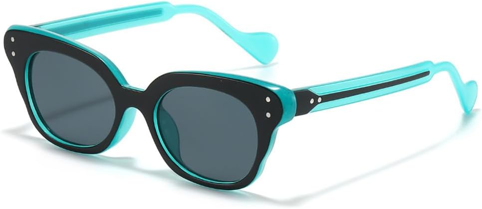 

Солнцезащитные очки UV400 с заклепками в стиле «кошачий глаз», леопардовым принтом и панк-стилем, для женщин и мужчин, для бега и занятий спортом на открытом воздухе UYPTK, Black Green