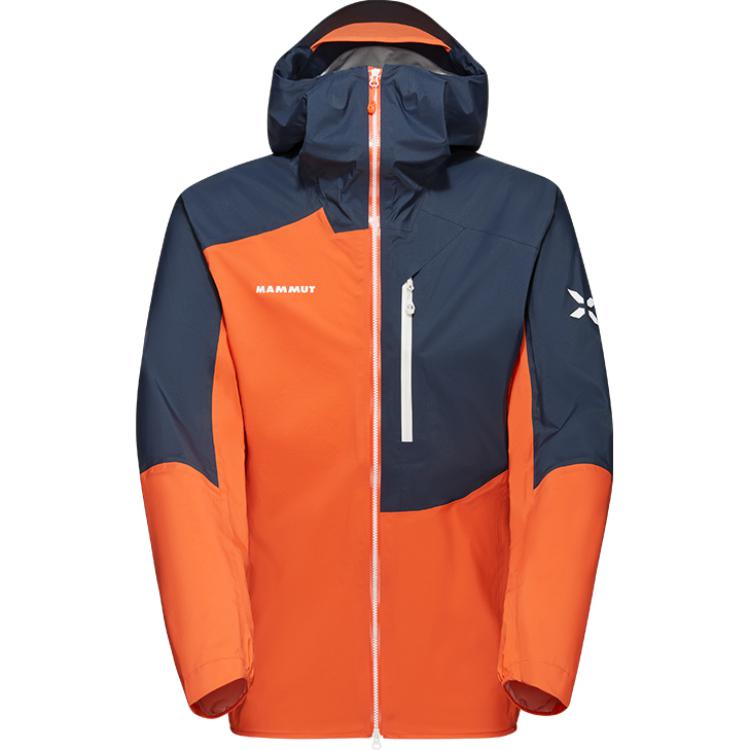 

MAMMUT SS24 DRYtech Куртка мужская Оранжево-Черная