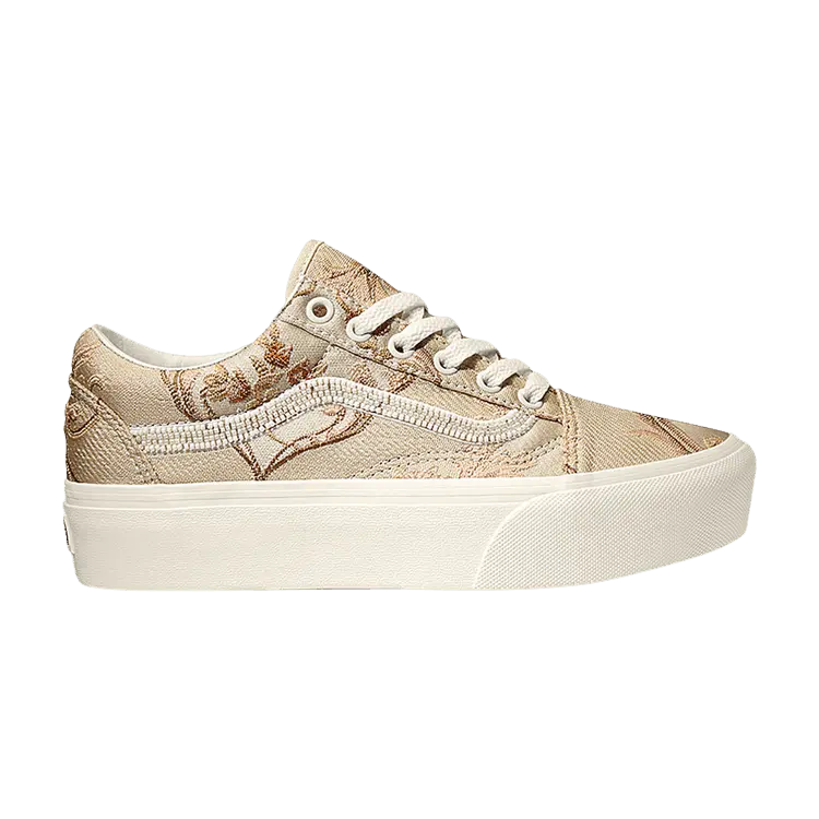 

Кроссовки Vans Wmns Old Skool Platform Daring Damsels, кремовый