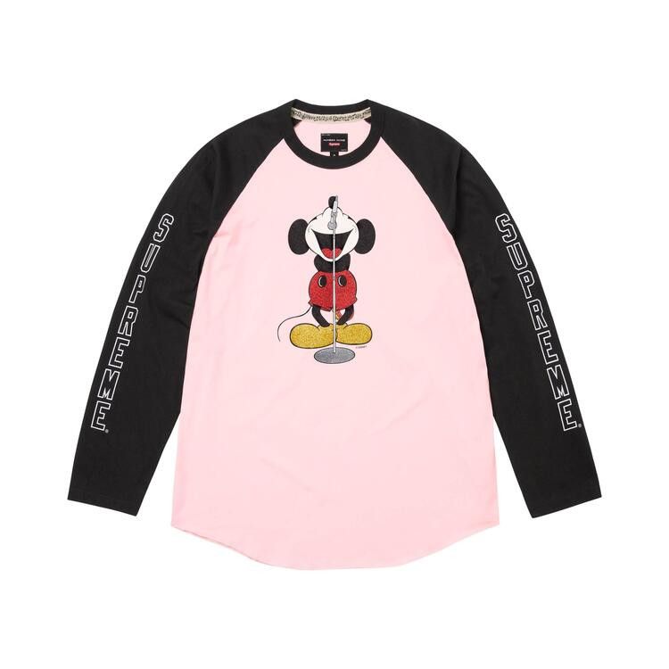 

Топ Supreme x Number (N)Ine x Mickey Mouse Raglan Long-Sleeve Top 'Pink'