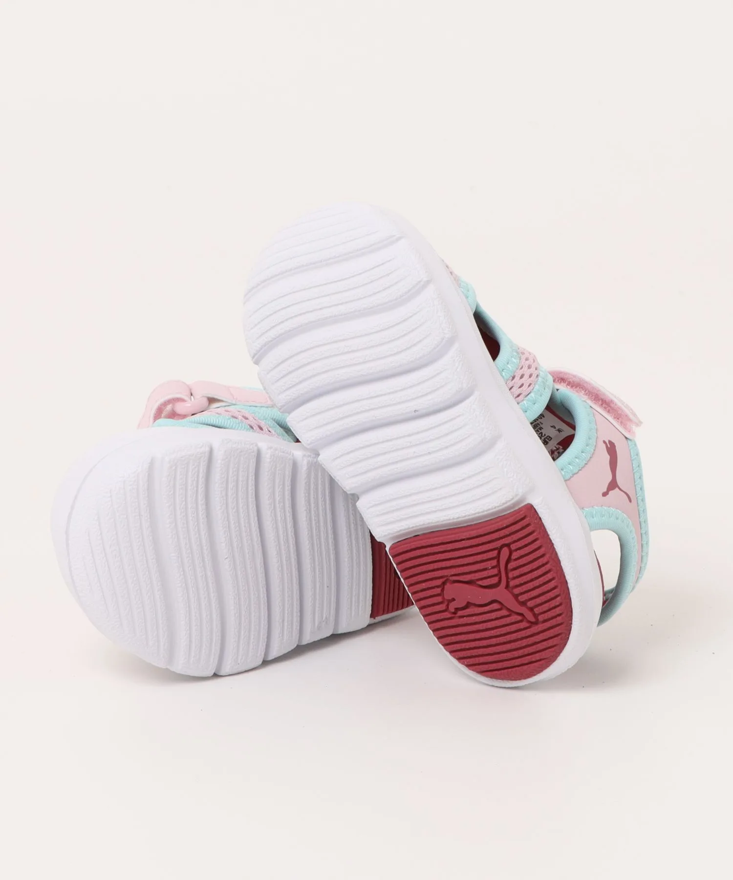 Детские сандалии из дышащего меша PUMA FUN RACER MESH V INFANT розовые — фото 3