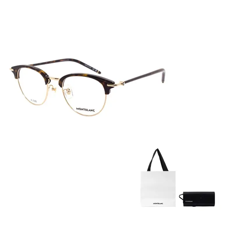 

MONTBLANC Очки с круглой оправой, Tortoiseshell Gold
