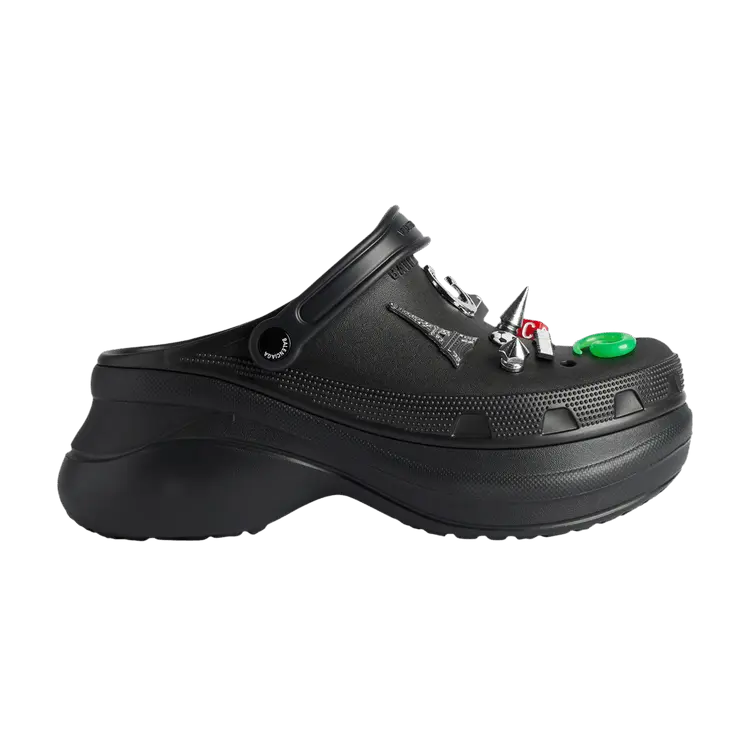 

Кроссовки Crocs x Balenciaga Mule Jibbitz 'Black', черный